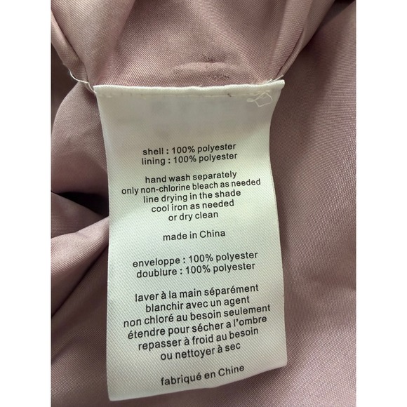 David's Bridal DB Studio Quartz Pink Pleated V-Neck Maxi Gown F20228 Size 14 - Picture 9 of 10